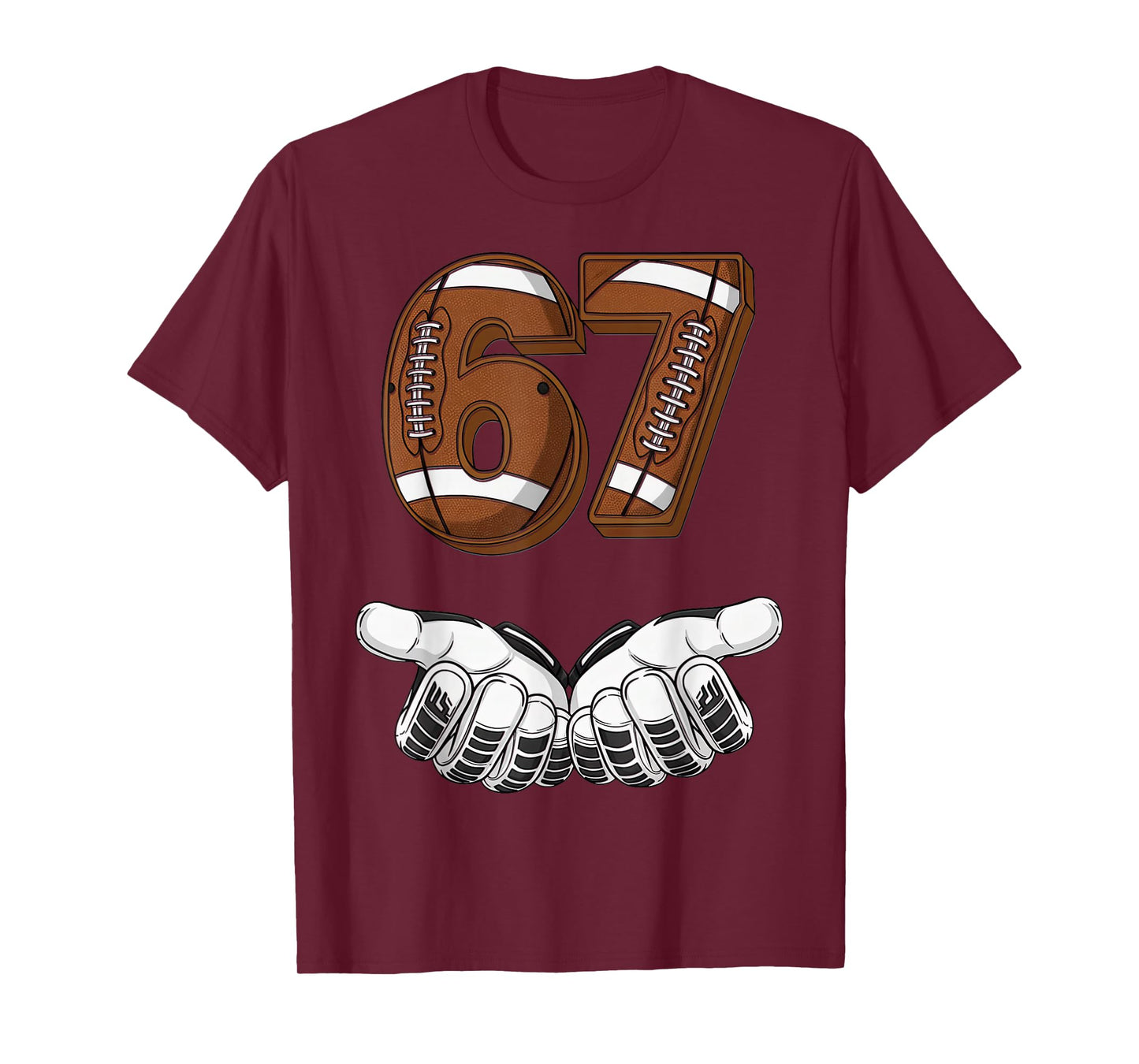 Football 67 Six Seven Funny Gen Alpha Meme T-Shirt