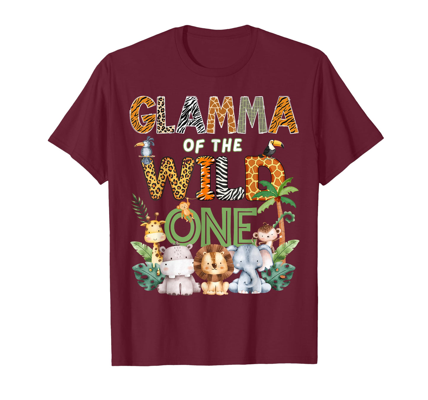 Glamma of The Wild One Safari 1St Birthday Kids T-Shirt