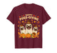 Happy Pugsgiving Cute Thanksgiving Pug Dog Wears Pilgrim Hat T-Shirt