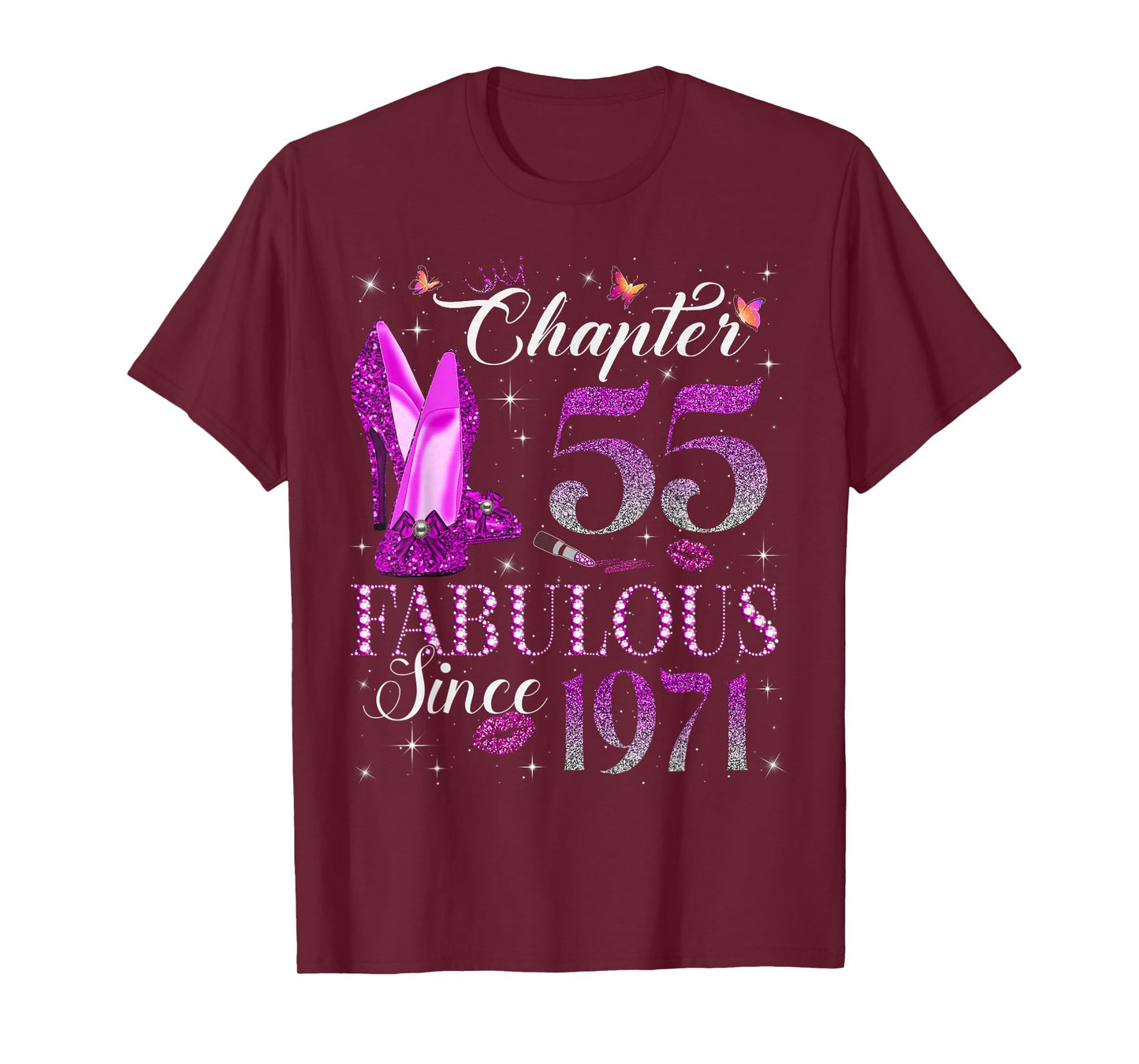 Chapter 55 Fabulous Since 1971 55Th Birthday Gift for Women T-Shirt