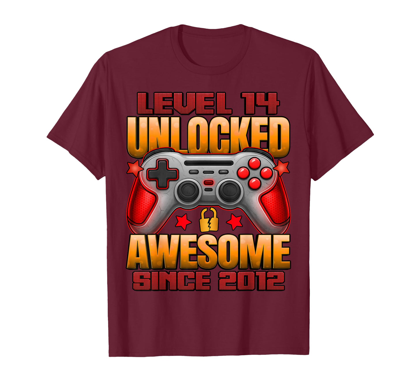 Level 14 Unlocked 14 Year Old Gifts Boys 14th Birthday Boy T-Shirt