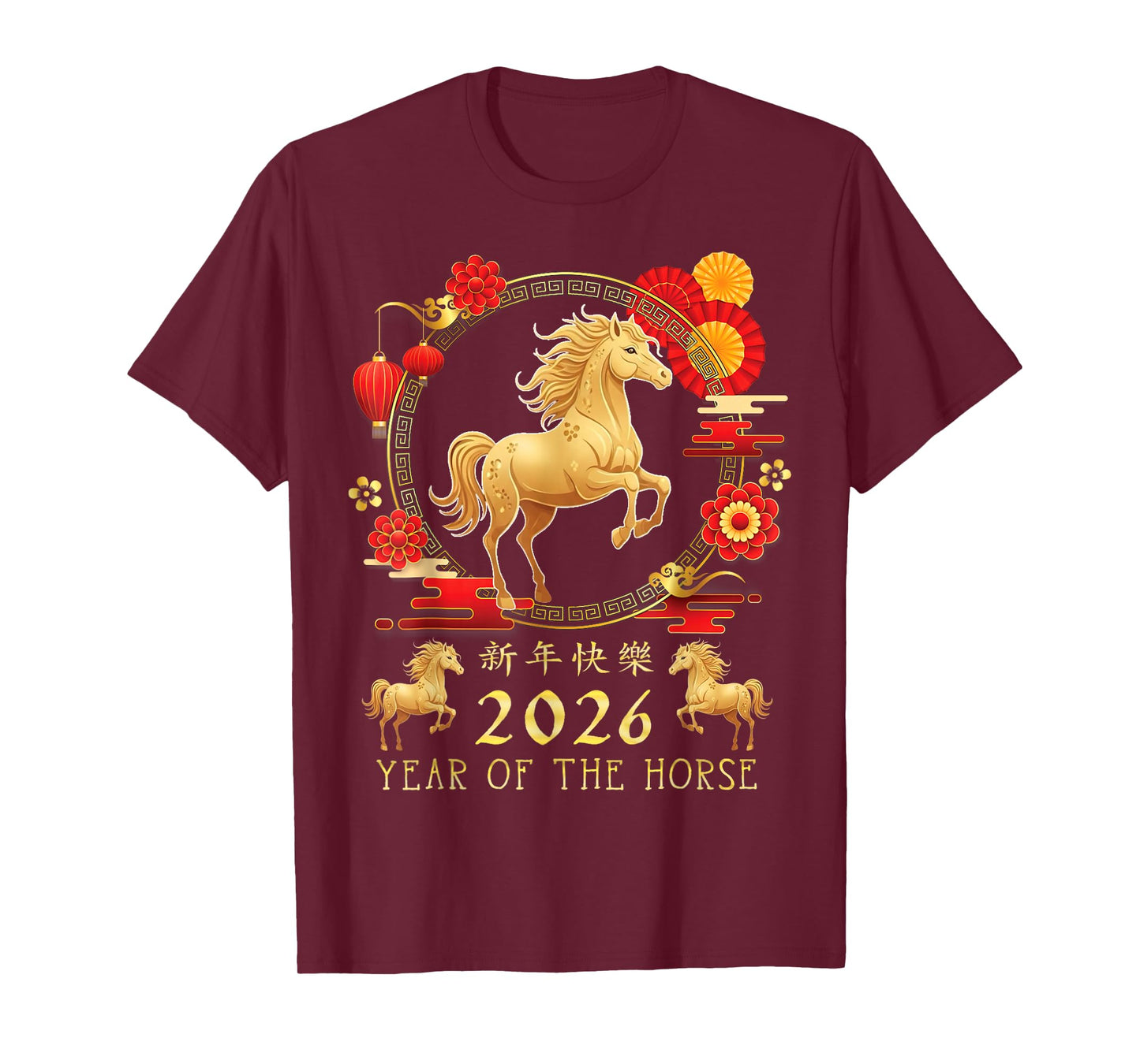 Chinese New Year 2026 Year of The Horse for Women Men Kids T-Shirt