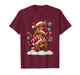 Cute Merry Christmas Highland Cow Christmas Santa Xmas T-Shirt