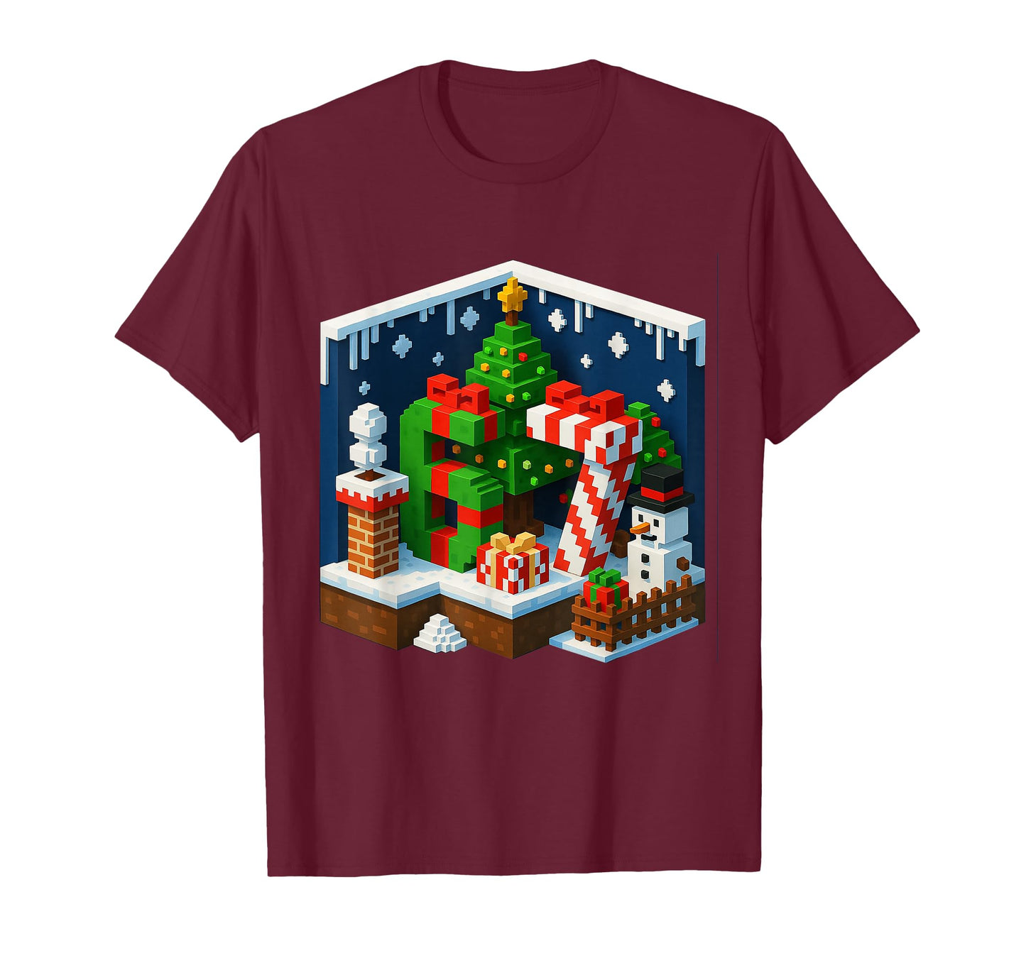 Video Game 67 Christmas Game Pixel Six Seven 67 T-Shirt