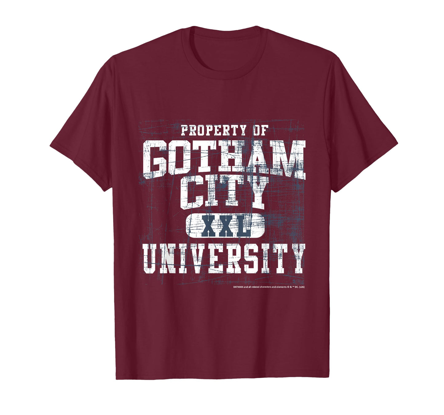 Property of Gotham City XXL University Theme T-Shirt