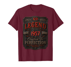 Vintage 1957 Limited Edition Shirt 69 Year Old 69th Birthday T-Shirt