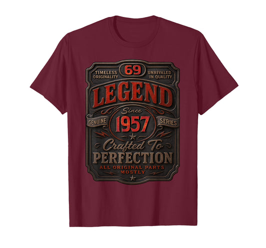 Vintage 1957 Limited Edition Shirt 69 Year Old 69th Birthday T-Shirt