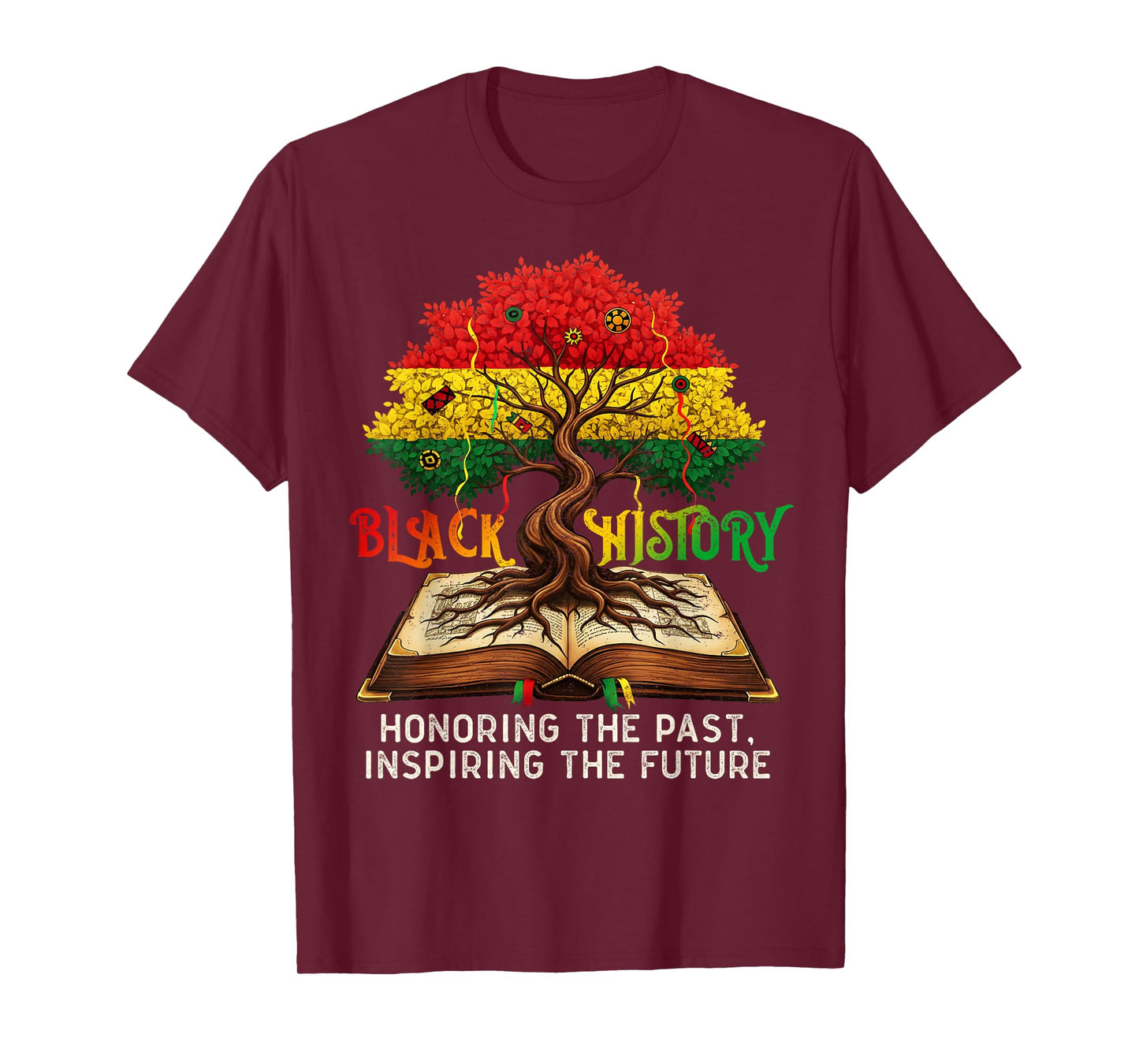Honoring Past Inspiring Future Black History Month Tree T-Shirt