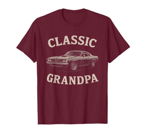 Classic Grandpa Muscle car Vibe Outfit for auto Lovers T-Shirt