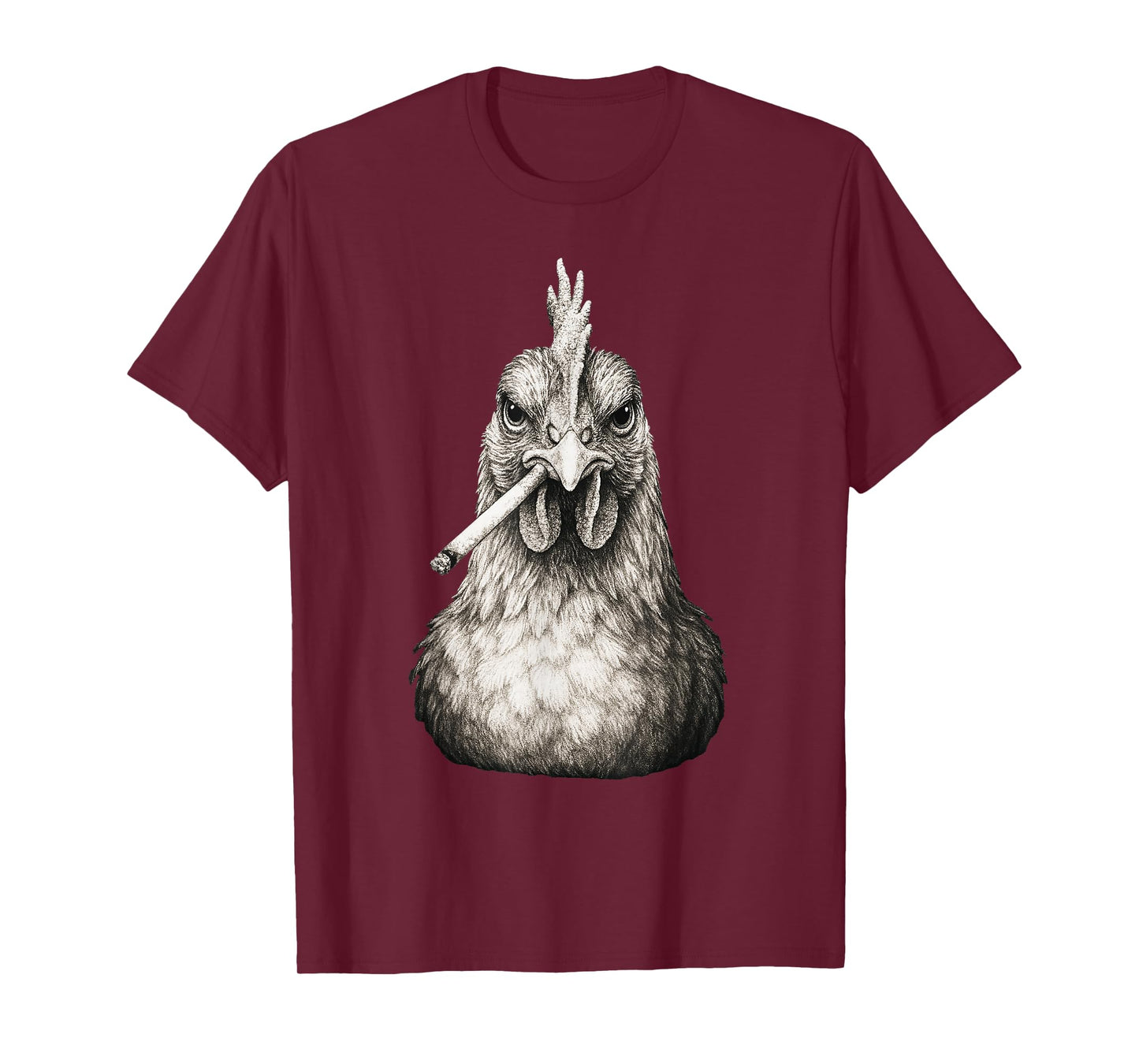 Funny Smoking Chicken Cigarette Gen Z Meme Farm Animal T-Shirt
