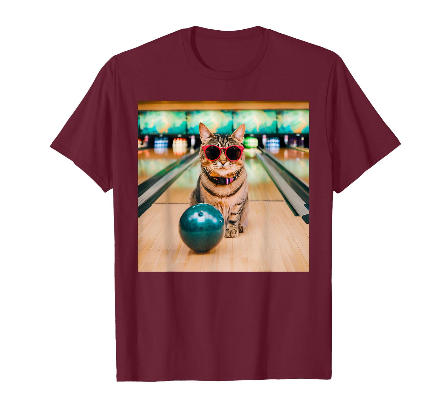 Cat at The Bowling Alley T-Shirt
