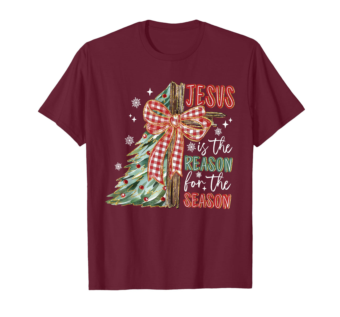 Jesus is The Reason for A Season Preppy Christmas T-Shirt