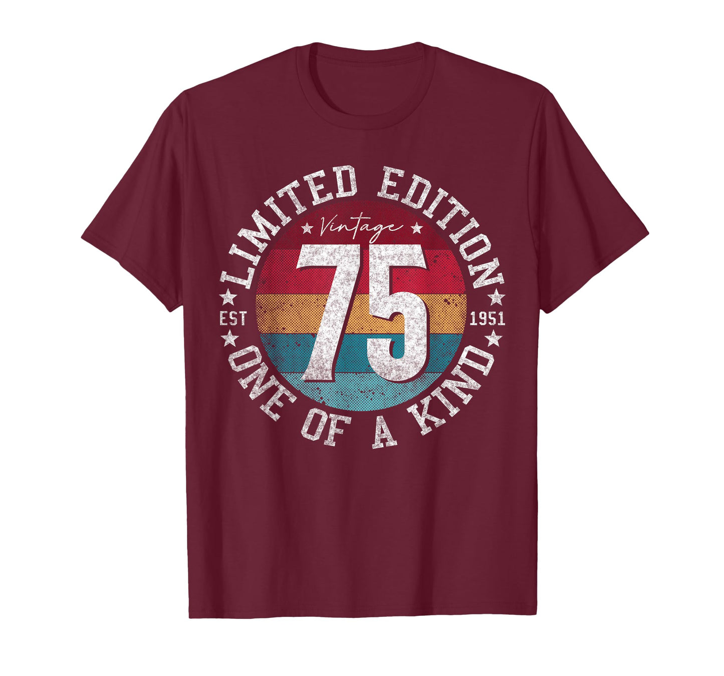 75 Year Old Gifts Vintage 1951 Limited Edition 75th Birthday T-Shirt