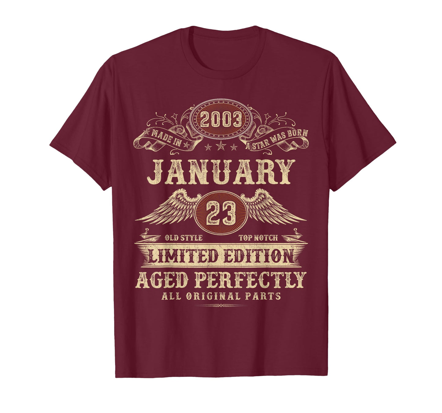 Legendary Man Born January 2003 23rd Birthday Gifts T-Shirt