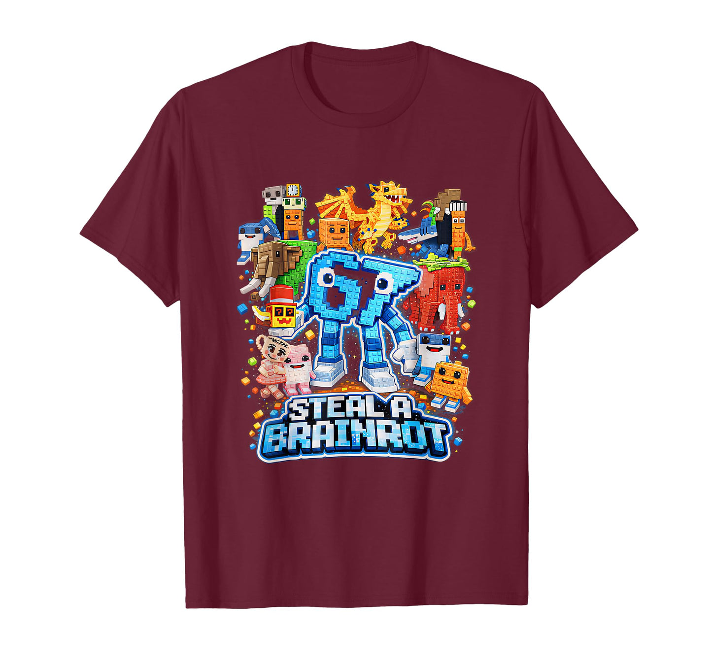 Six Seven 67 Steal a Brainrot Meme Funny Gifts for Kids Boys T-Shirt