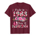 43 Year Old Made in 1983 Floral 43th Birthday Women T-Shirt