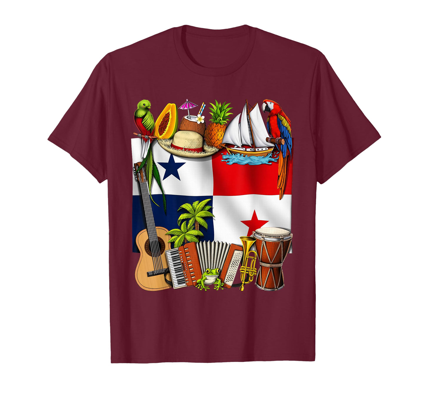Panama Flag Panamanian Roots Proud Panamanian Panama Travel T-Shirt