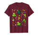 Frog Christmas Jolly Xmas Tree Lights Candy Cane Funny T-Shirt