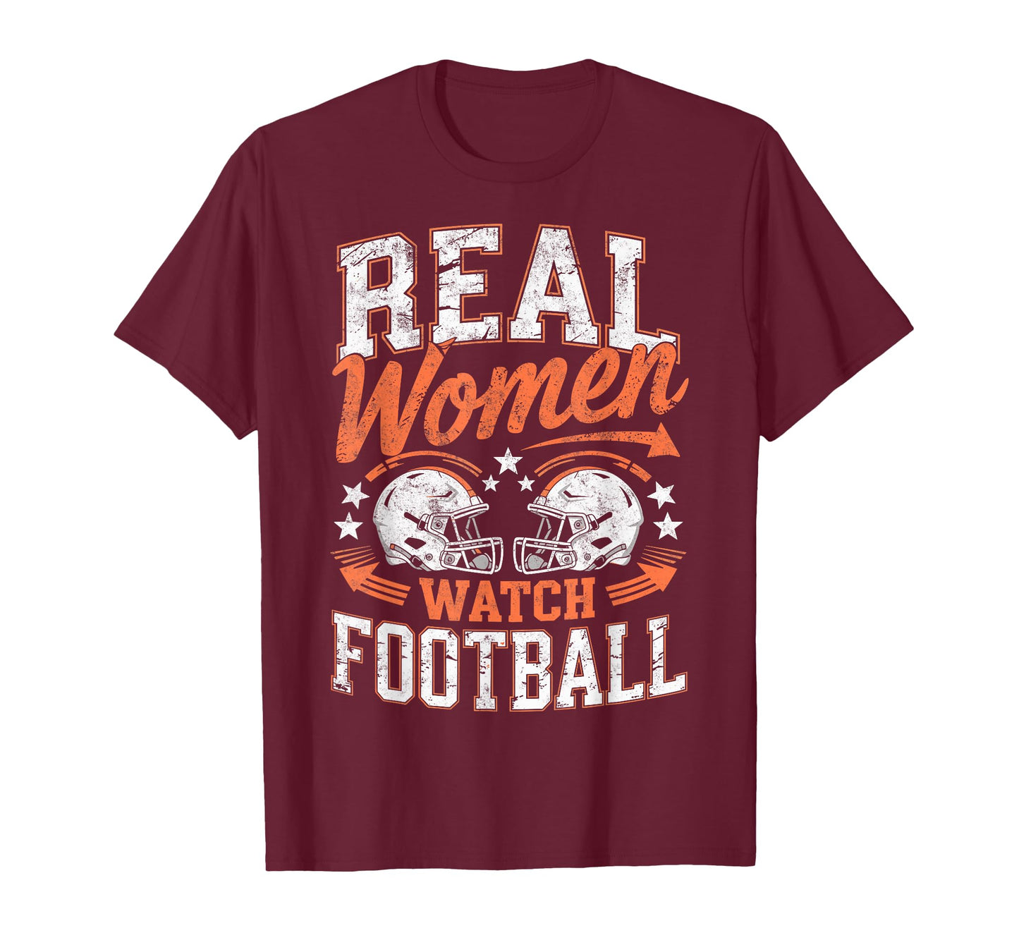 Real Women Watch Football Players Joke Football Game Day Fan T-Shirt
