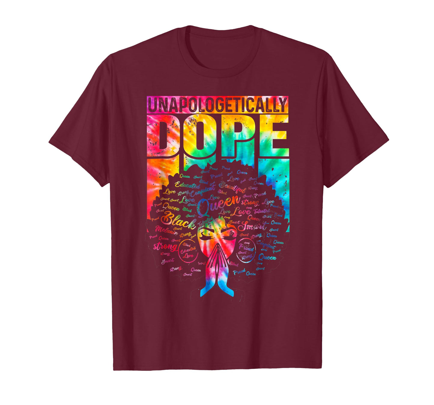 Unapologetically Dope Black Pride Melanin African Tie Dye T-Shirt