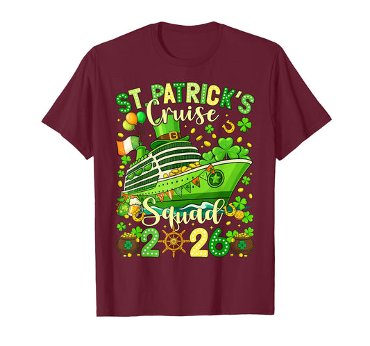 St Patricks Day Cruise Squad 2026 Family Matching Women Men T-Shirt