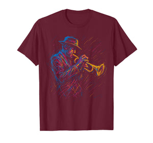 Jazz Musician Trumpet Player Artistic Music Jazz Lover T-Shirt