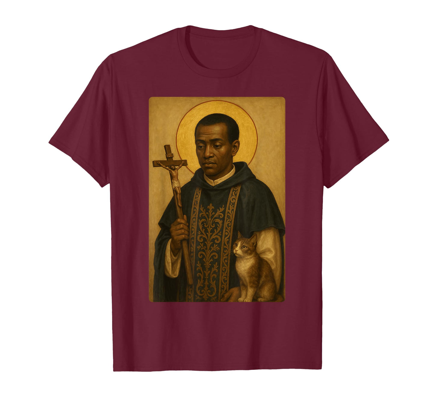 Holy Catholic Icon of St. Martin de Porres T-Shirt