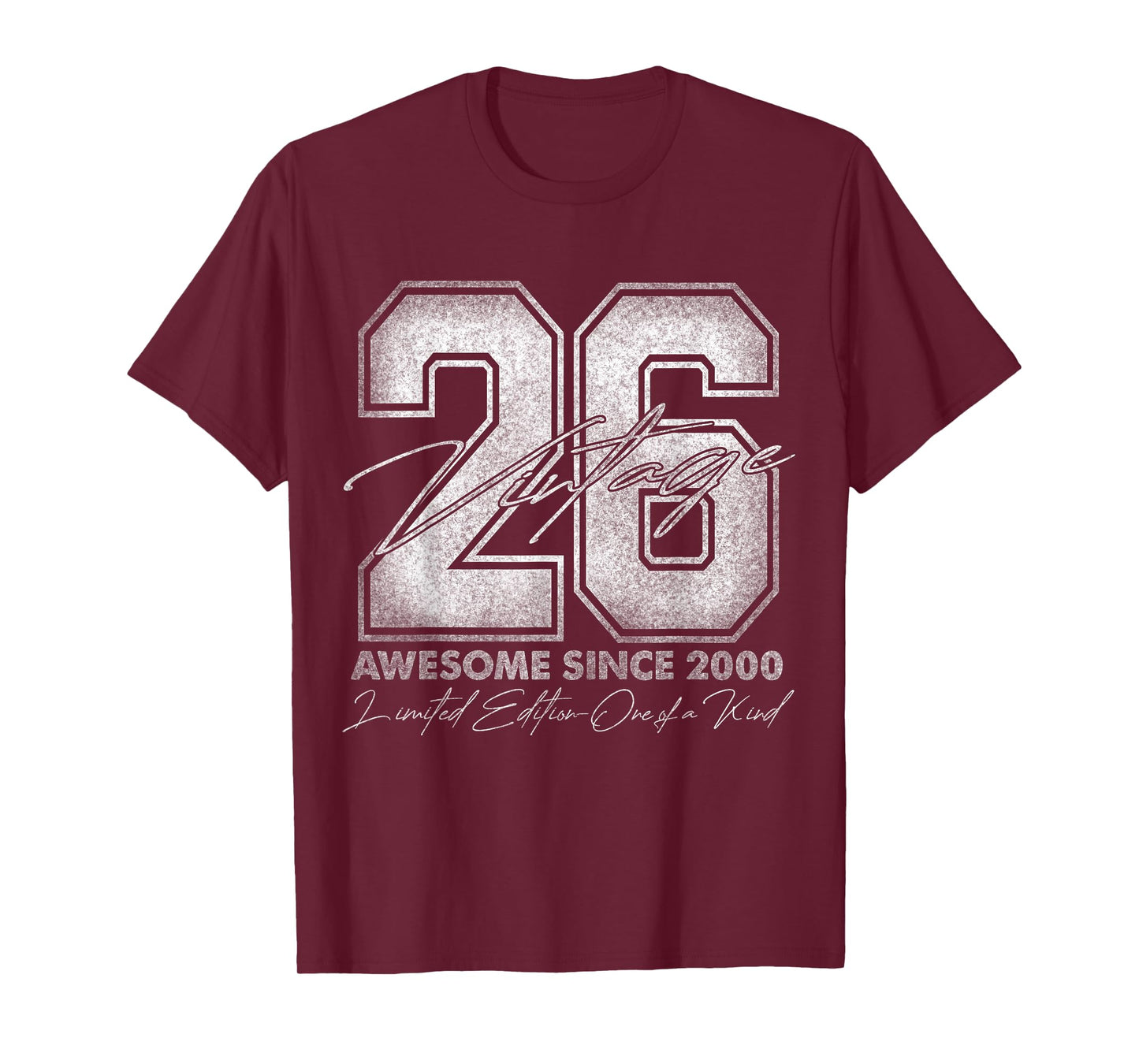 26 Year Old Gifts Vintage 2000 Limited Edition 26th Birthday T-Shirt