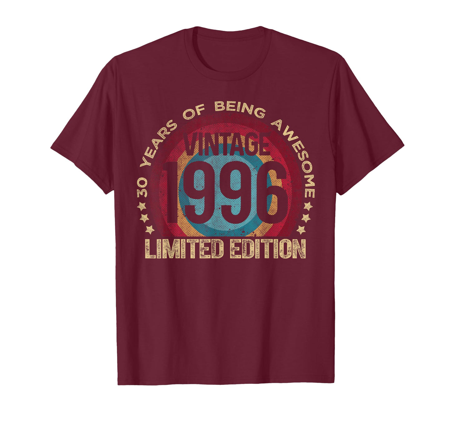 30 Year Old Gifts Vintage 1996 Limited Edition 30th Birthday T-Shirt