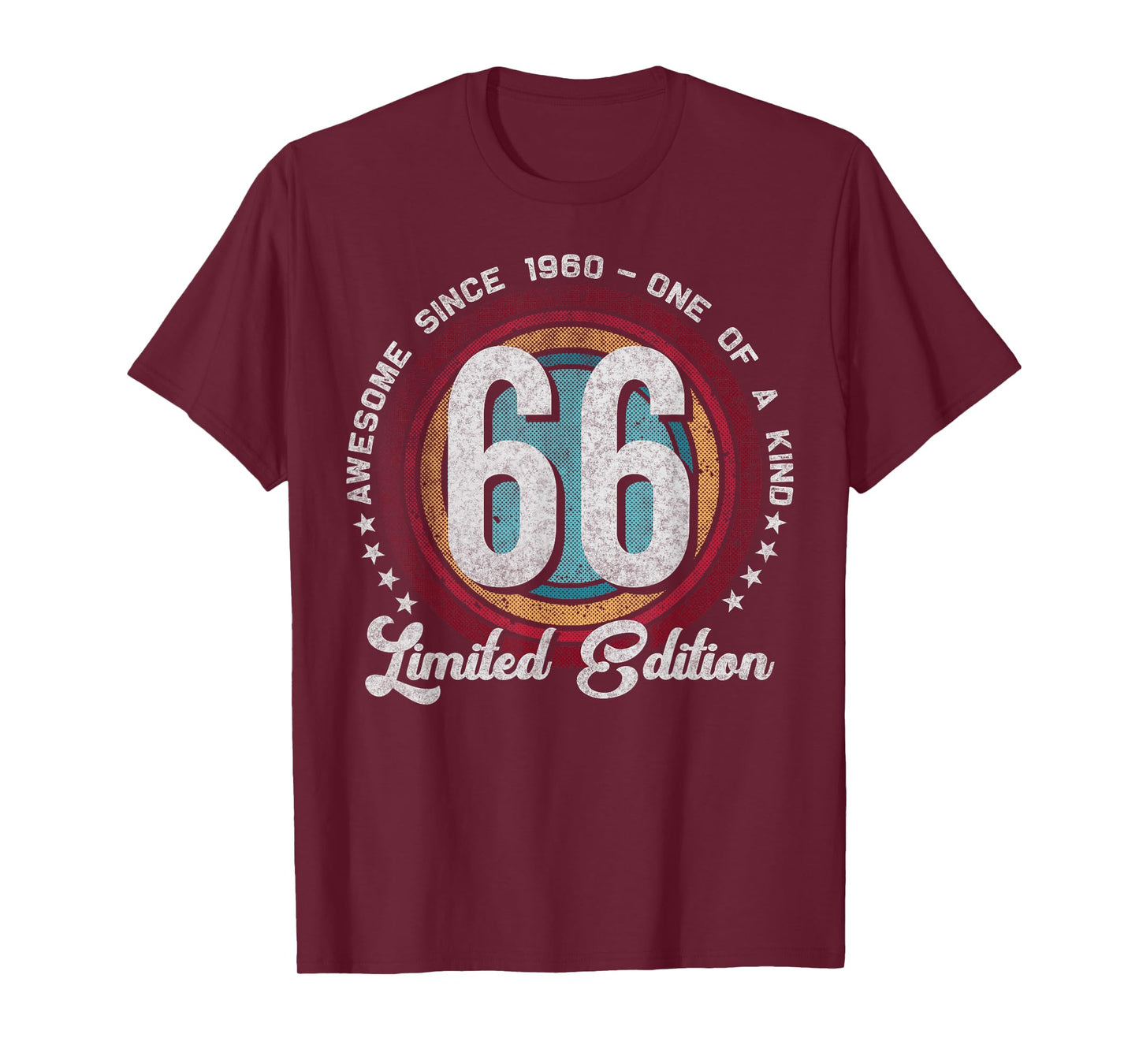 66 Year Old Gifts Vintage 1960 Limited Edition 66th Birthday T-Shirt