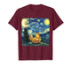 Chicken Owner Van Gogh Starry Funny Night Cute Farm Lover T-Shirt