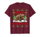 Woolly Mammoth Ugly Xmas Sweater Animal Lights Christmas T-Shirt
