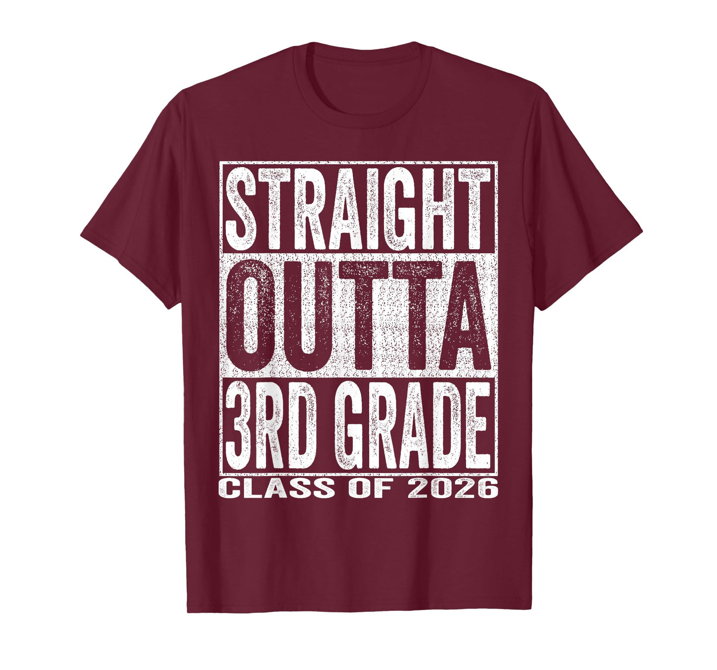 Straight Outta 3rd Grade Graduate Funny 2026 Third Grade T-Shirt