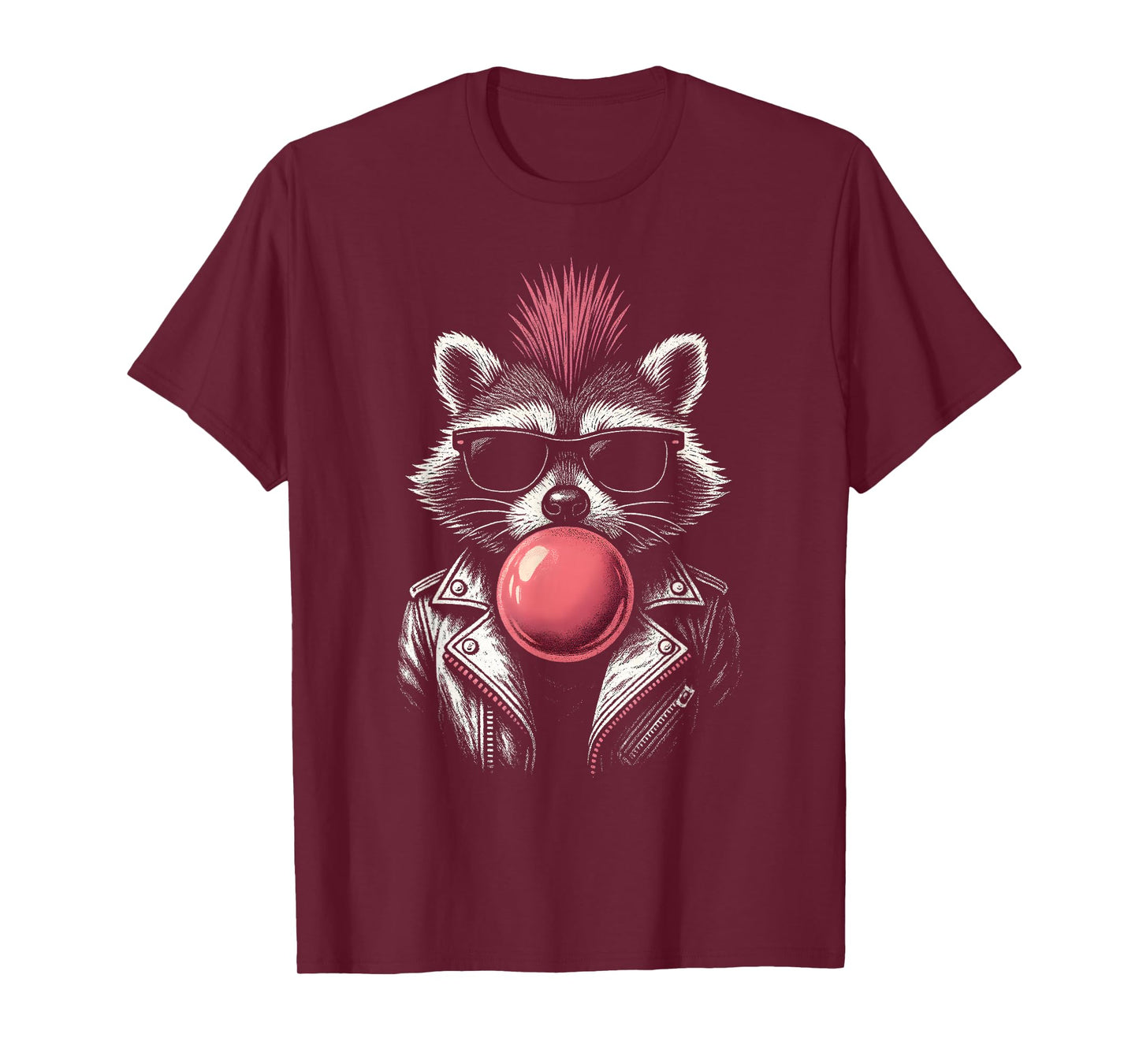 Raccoon Rock Music Men Women Kids Funny Raccoon T-Shirt