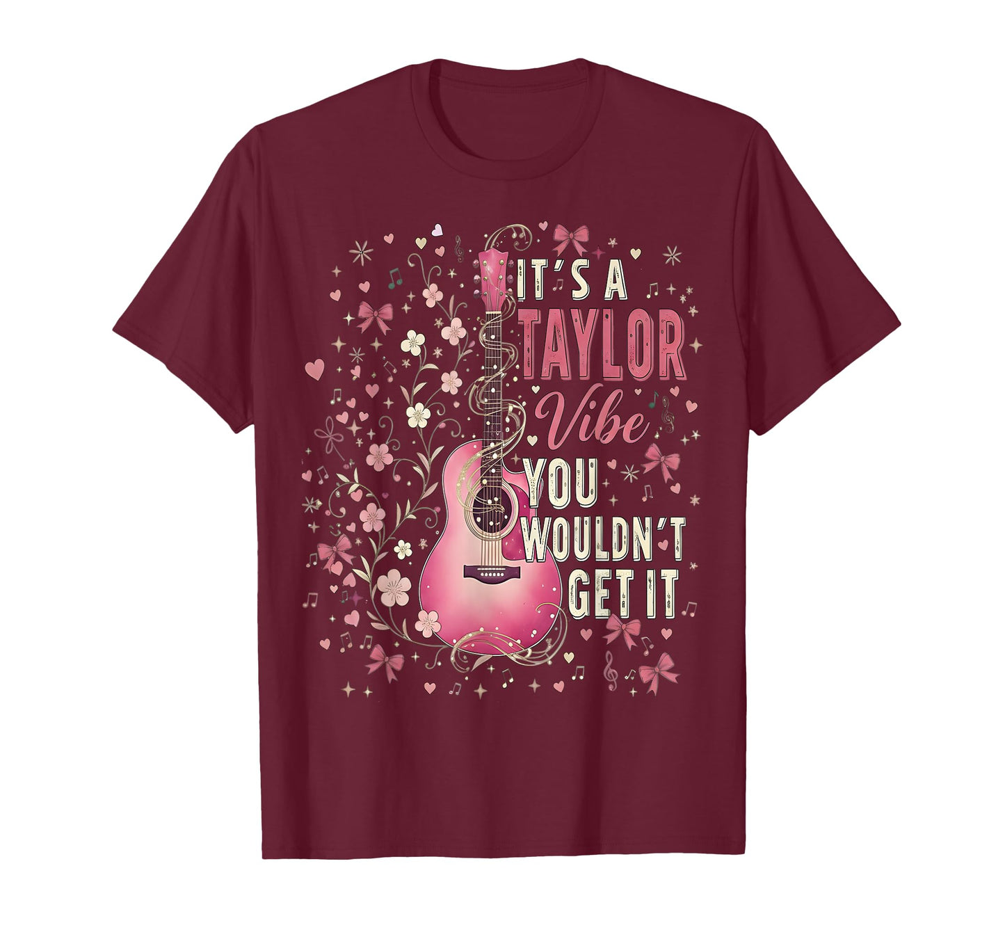 It's A Taylor Vibe Heart Floral Kids 70's 80's Vintage T-Shirt