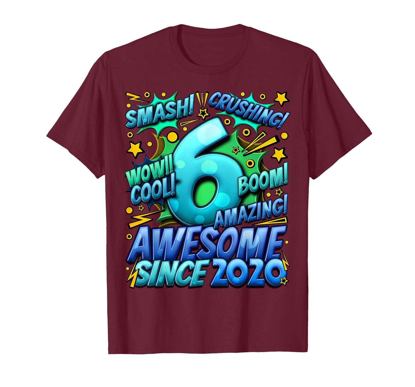 6 Year Old Gifts for Boys 6th Birthday Boy 6 Year Old Boy T-Shirt
