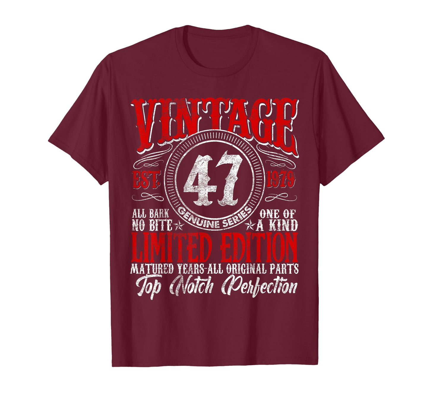 47 Year Old Gifts Vintage 1979 Limited Edition 47th Birthday T-Shirt