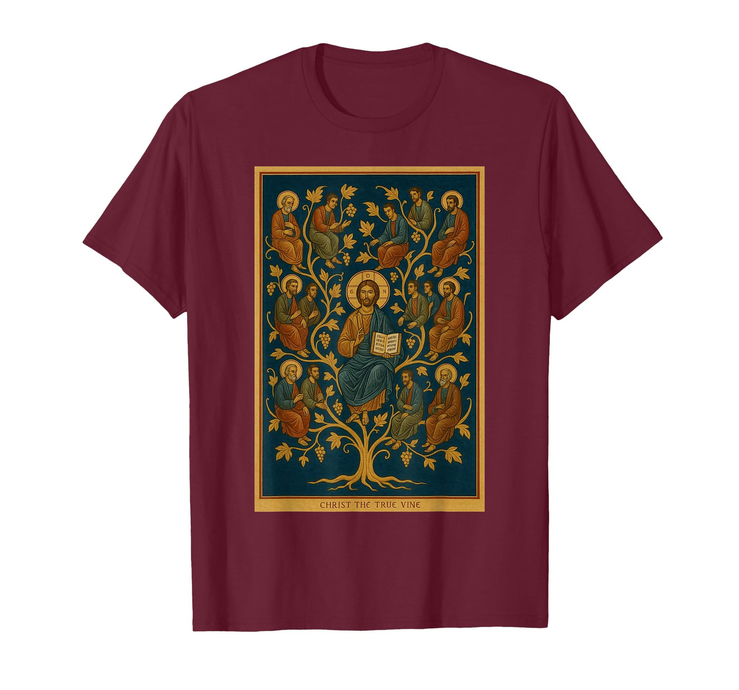 Orthodox Icon of Jesus - I Am The Vine Icon T-Shirt