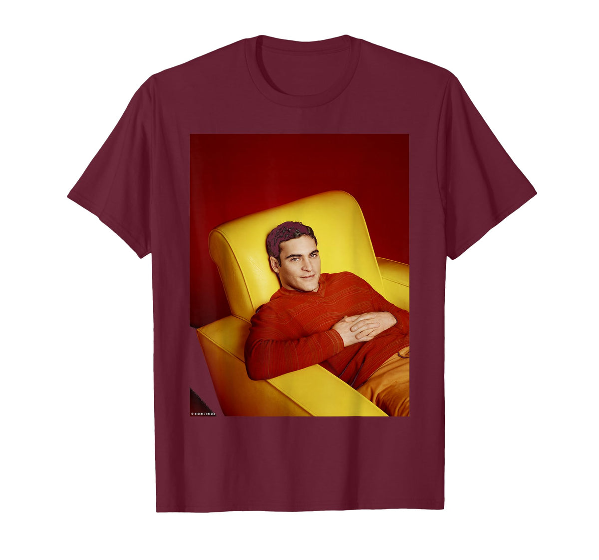 Her Actor Joaquin Phoenix Joker Gladiator by Michael Grecco T-Shirt