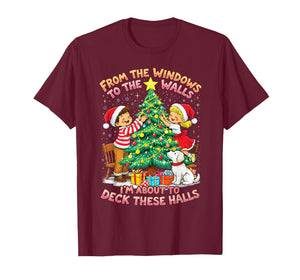 from The Windows to Walls Deck These Halls Christmas T-Shirt