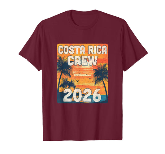 Costa Rica Crew 2026 Vacation Matching Group Travelers Trip T-Shirt