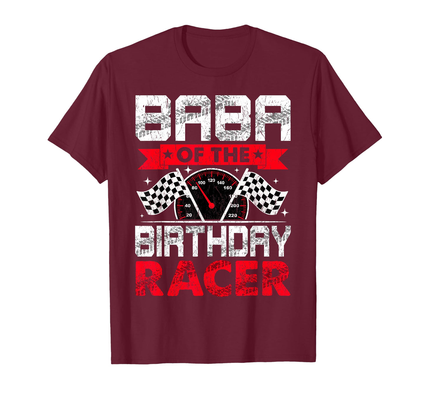 Baba of The Birthday Racer Bday Racing Car Family T-Shirt