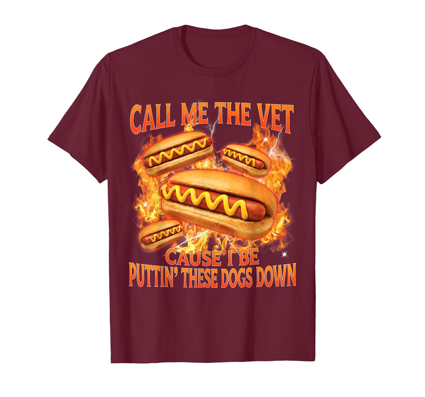 Call Me The Vet Cause I Be Funny Hot Dog Meme Hard Bootleg T-Shirt