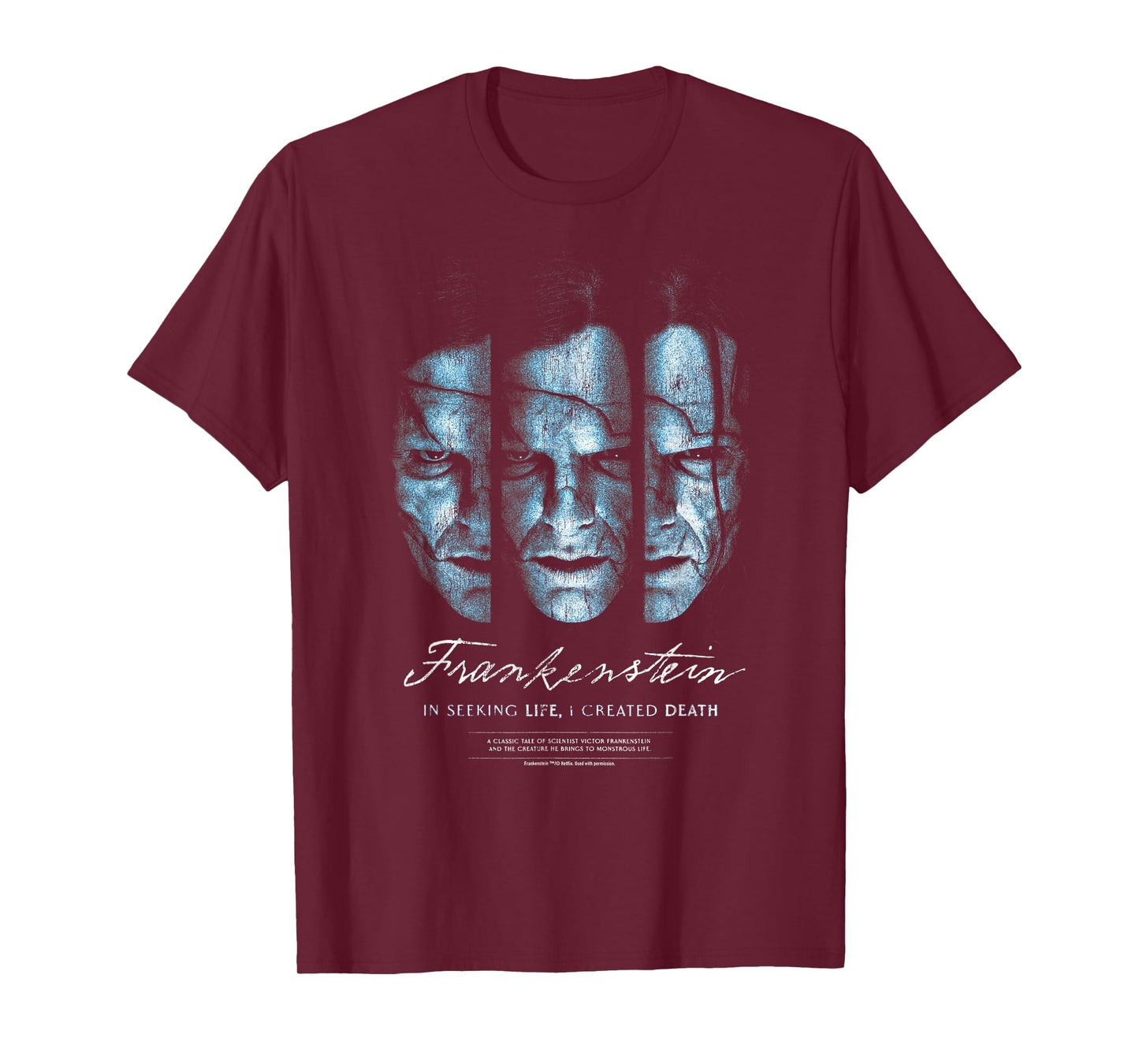 Frankenstein Creatures Tripple Officially Licensed T-Shirt