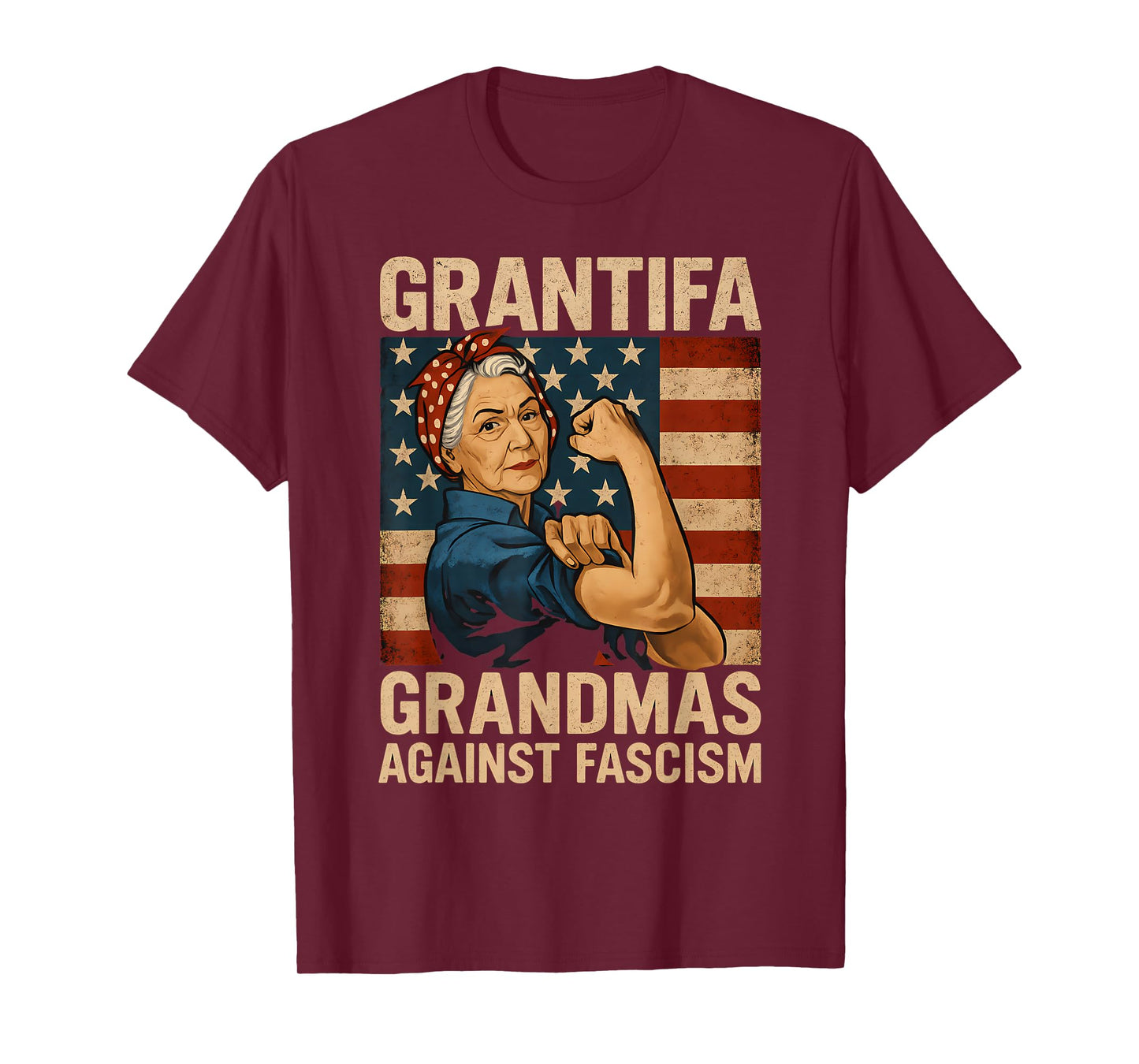 Grantifa Grandmas Against Fascism Feminist Political T-Shirt