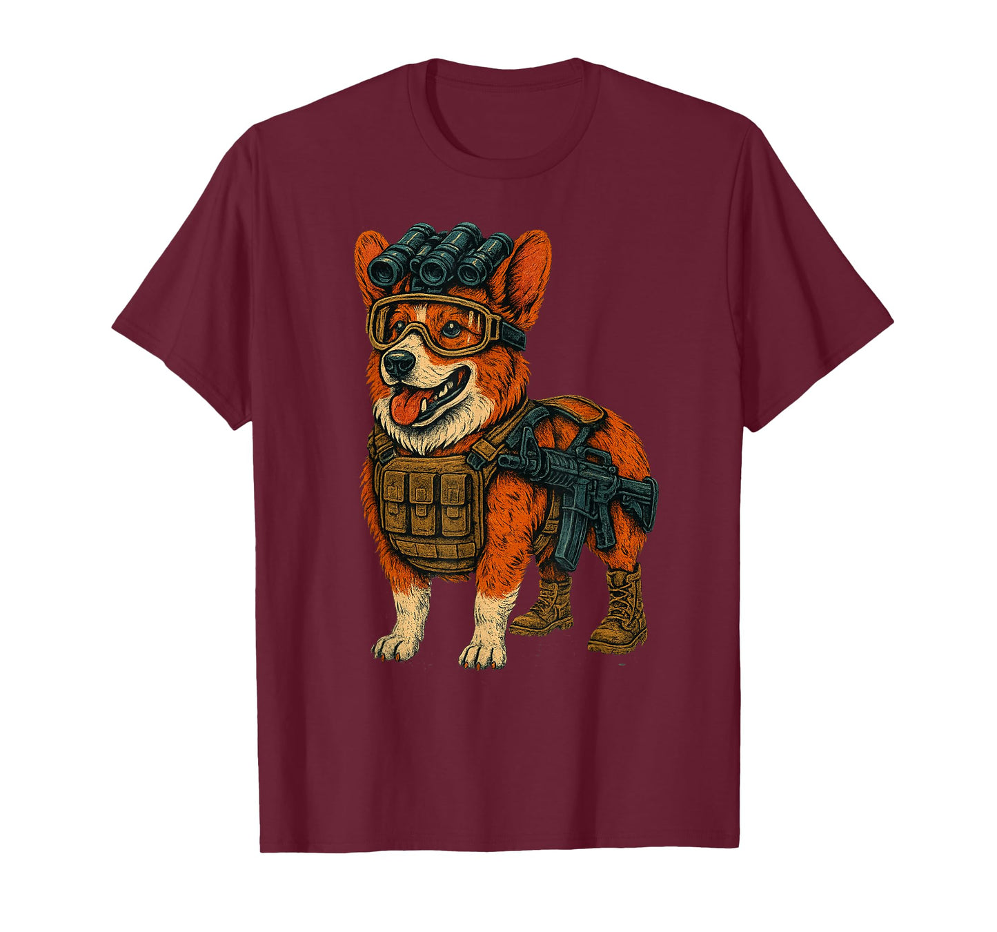 Funny Tactical Corgi Dog Design for Corgi Lover - Corgi T-Shirt