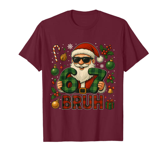 67 Meme Six Seven for Kids Men Boys Girls Bruh Christmas T-Shirt