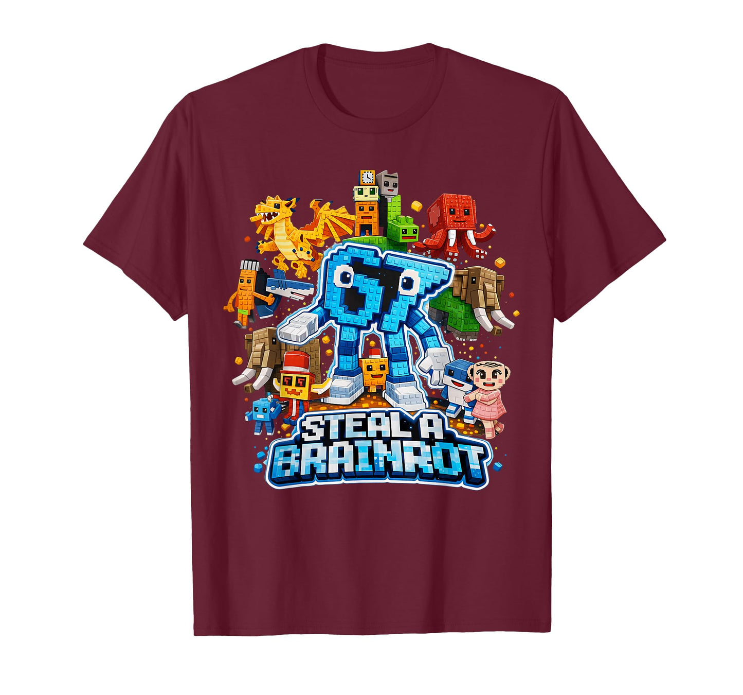 Six Seven 67 Steal a Brainrot Meme Funny for Kids Boys Gifts T-Shirt