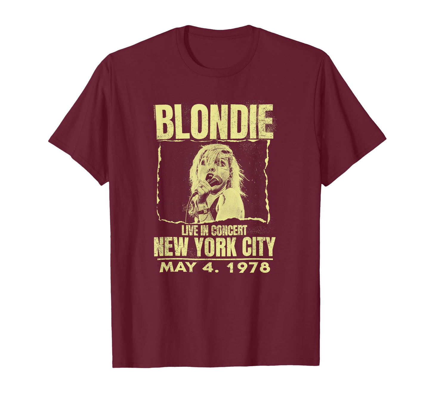 Blondie Live Concert Poster New York 1978 Vintage Band T-Shirt