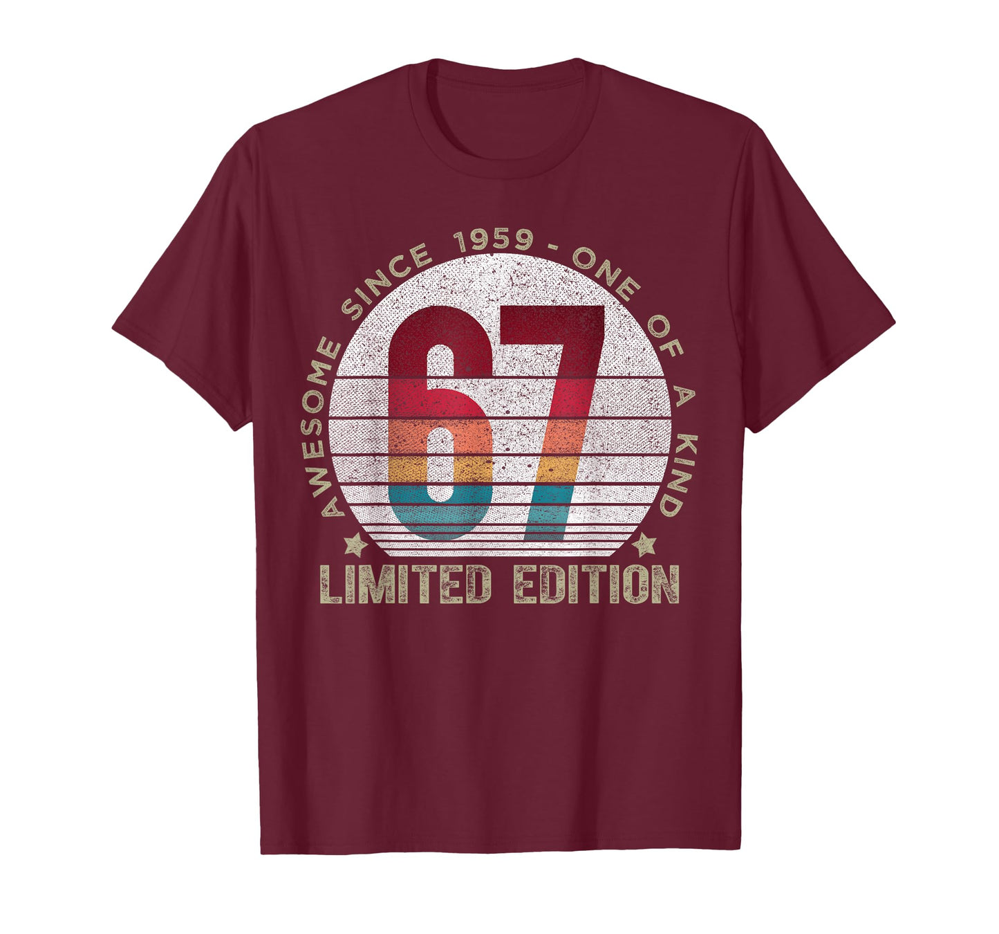 67 Year Old Gifts Vintage 1959 Limited Edition 67th Birthday T-Shirt